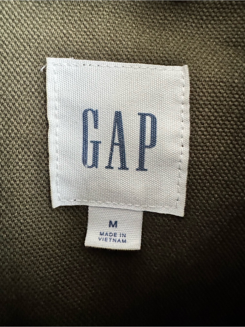 GAP Olive Green Field Chore Barn Jacket with Dark Brown Collar - Picture 4 of 6